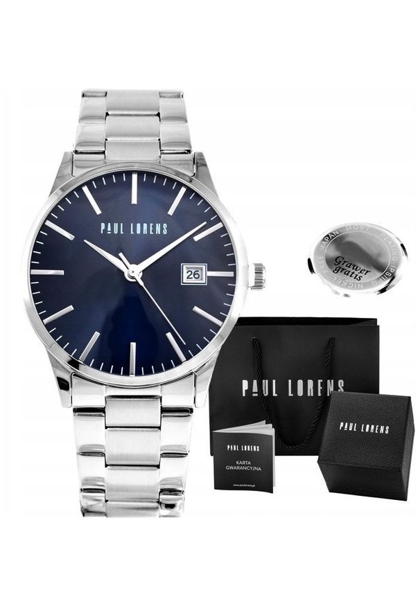 Zegarek męski Paul Lorens PABLO-6C1i Z GRAWEREM