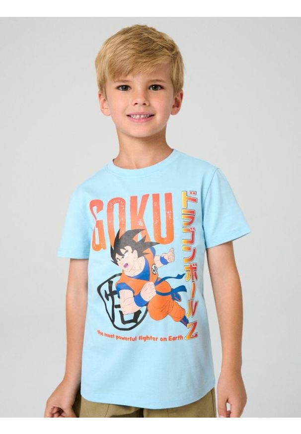 Sinsay - Koszulka Dragon Ball - szary. Kolor: szary