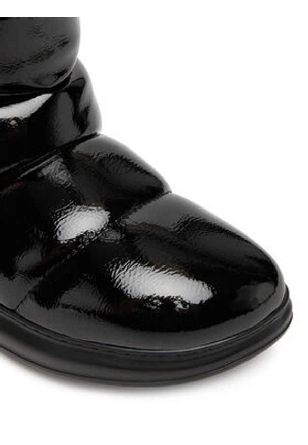 Karl Lagerfeld - KARL LAGERFELD Śniegowce Kapri Kosi KL44573A Czarny. Kolor: czarny. Materiał: skóra