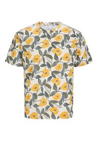 Jack & Jones T-Shirt Almeria 12276912 Beżowy Regular Fit. Kolor: beżowy. Materiał: bawełna #5