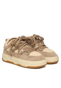 Steve Madden Sneakersy Boomer-F SM11003865 Beżowy. Kolor: beżowy. Materiał: skóra, zamsz #6