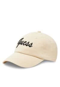Guess Czapka z daszkiem V5GZ00 WFKN0 Beżowy. Kolor: beżowy. Materiał: materiał, bawełna