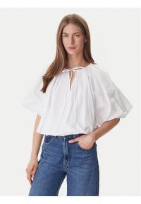 DKNY Bluzka DJ6W2228 Biały Regular Fit. Kolor: biały. Materiał: bawełna #1