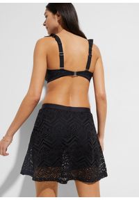 bonprix - Spódniczka kąpielowa z koronki. Kolor: czarny. Materiał: koronka. Wzór: koronka #2