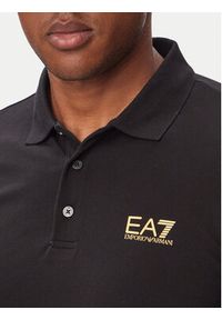 EA7 Emporio Armani Polo 8NPF17 PJVUZ MC004 Czarny Regular Fit. Typ kołnierza: polo. Kolor: czarny. Materiał: bawełna #3