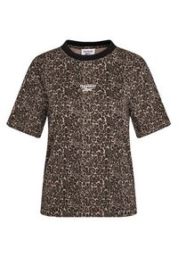 Reebok T-Shirt Elizieta RK25710CCW Brązowy Regular Fit. Kolor: brązowy. Materiał: bawełna #8