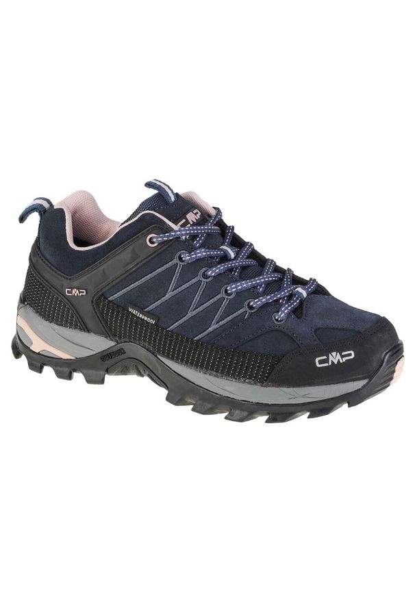 CMP - Buty trekkingowe damskie, Rigel Low. Zapięcie: sznurówki. Kolor: czarny. Materiał: skóra, materiał. Szerokość cholewki: normalna