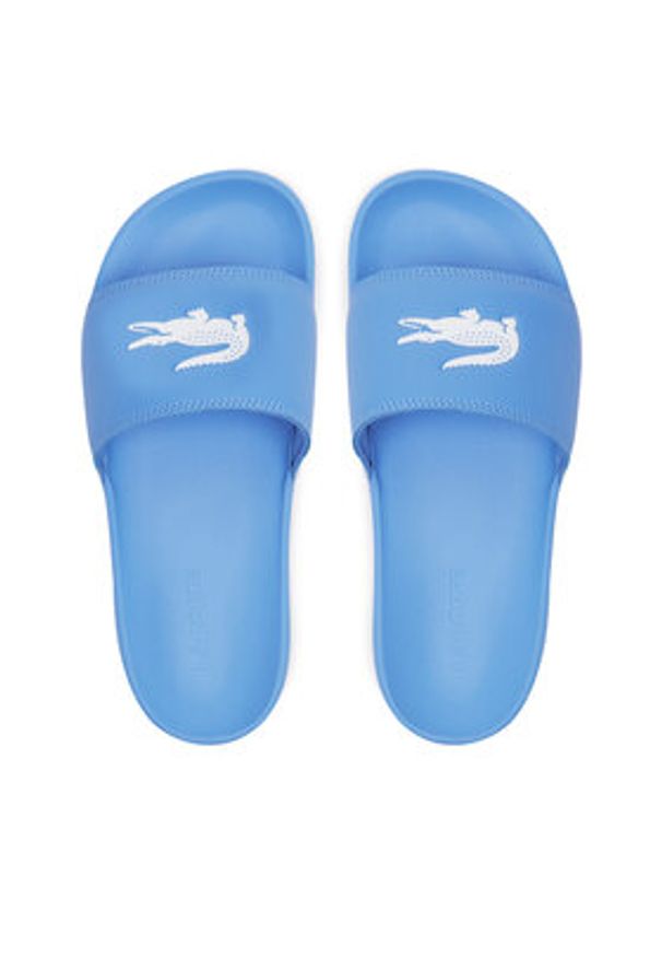 Lacoste Klapki Serve 0.0 7-49CFA0042 Niebieski. Kolor: niebieski. Materiał: skóra