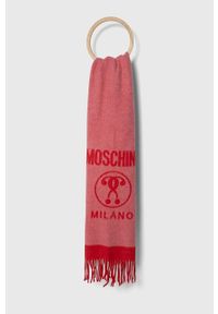 MOSCHINO - Moschino szalik. Kolor: różowy #1