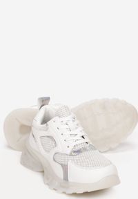 Born2be - Białe Sneakersy Prisolphi. Kolor: biały. Materiał: materiał. Szerokość cholewki: normalna