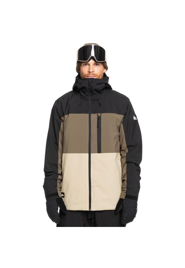Quiksilver - Kurtka śnieżna dla Mężczyzn SYCAMORE. Kolor: brązowy. Materiał: poliester, materiał. Sezon: zima. Sport: narciarstwo