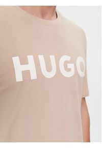 Hugo T-Shirt Dulivio 50467556 Beżowy Regular Fit. Kolor: beżowy. Materiał: bawełna #5