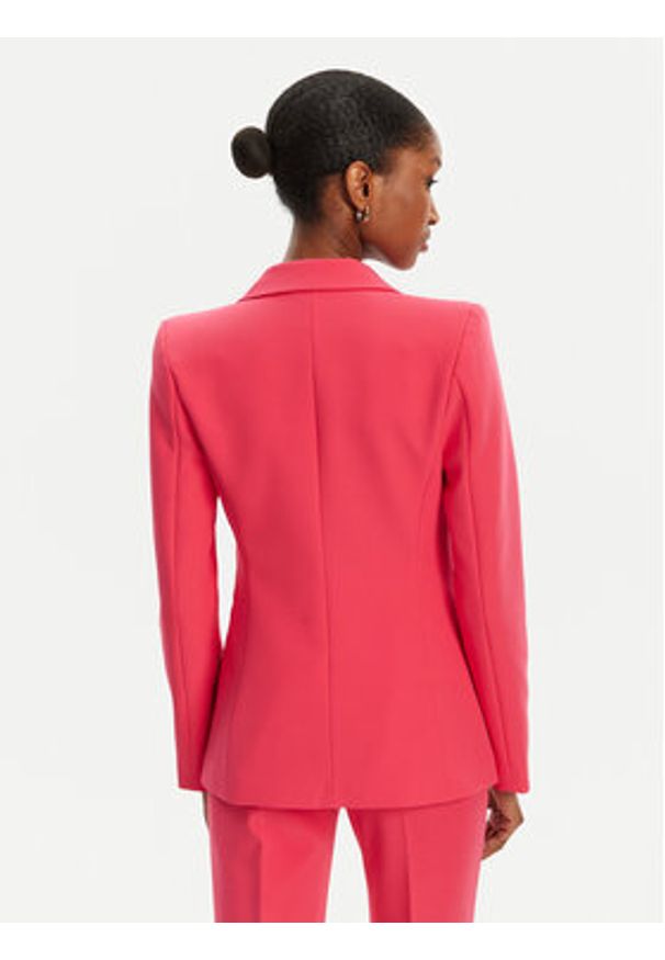 Rinascimento Marynarka CFC0122739003 Różowy Regular Fit. Kolor: różowy. Materiał: syntetyk