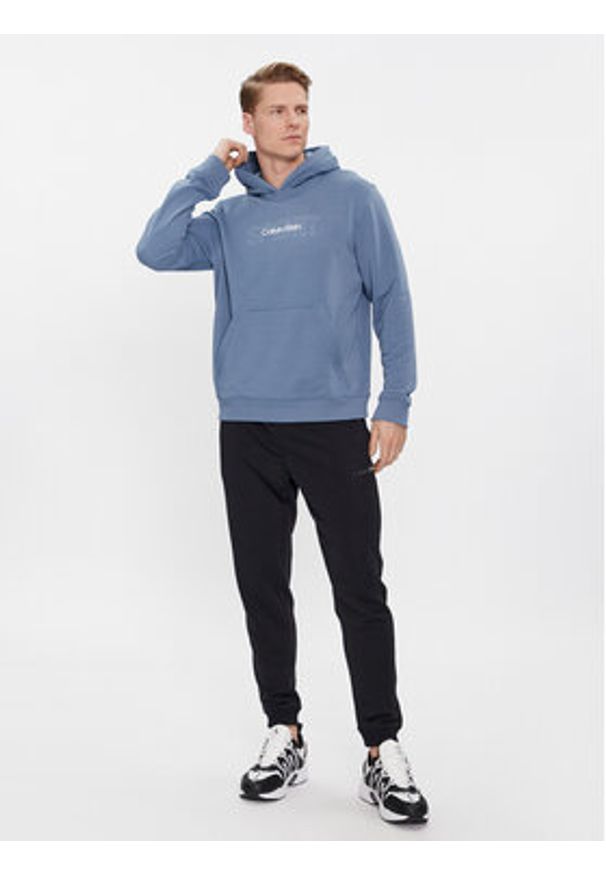 Calvin Klein Performance Bluza Graphic 00GMS4W339 Niebieski Regular Fit. Kolor: niebieski. Materiał: syntetyk