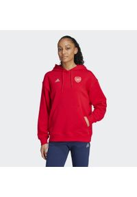 Adidas - Bluza z kapturem Arsenal. Typ kołnierza: kaptur. Kolor: czerwony