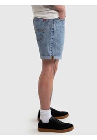 Big-Star - Szorty męskie jeansowe z podwiniętymi nogawkami Aleksy 212. Stan: podwyższony. Kolor: niebieski. Materiał: jeans. Sezon: lato. Styl: klasyczny, wakacyjny #4