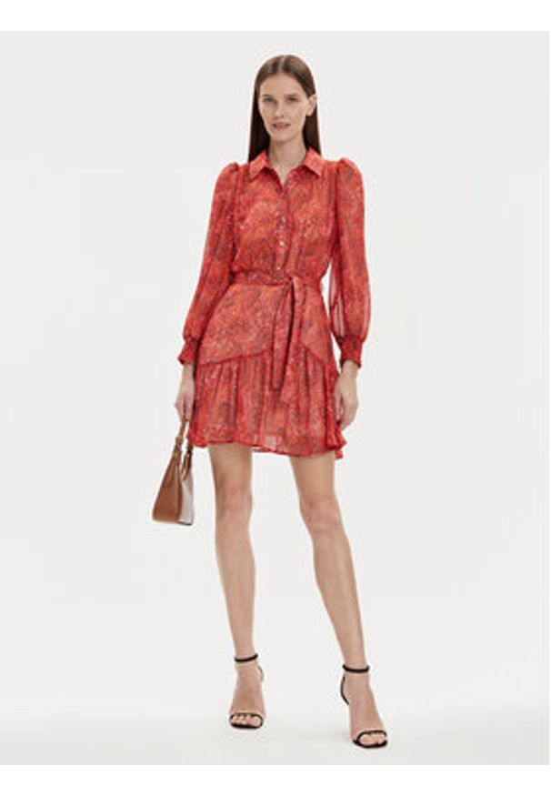 Morgan Sukienka letnia 241-ROLIX.F Pomarańczowy Regular Fit. Kolor: pomarańczowy. Materiał: syntetyk. Sezon: lato