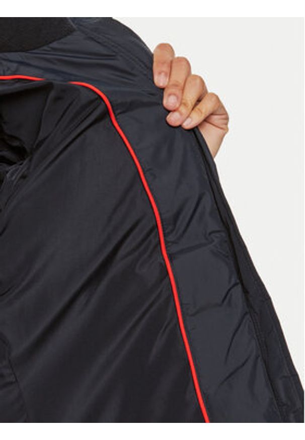 Tommy Jeans Kurtka puchowa Basic DW0DW18312 Granatowy Slim Fit. Kolor: niebieski. Materiał: syntetyk