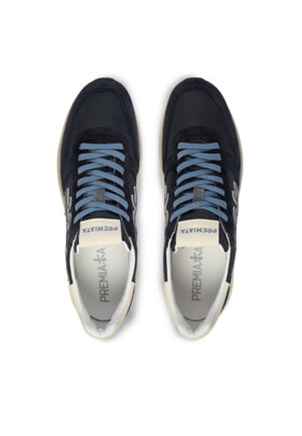 Premiata Sneakersy Mick Var 7716 Granatowy. Kolor: niebieski. Materiał: skóra
