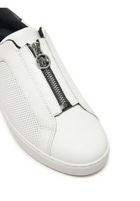 MICHAEL Michael Kors Sneakersy Keaton Zip Slip On 43R5KEFP1L Biały. Zapięcie: bez zapięcia. Kolor: biały. Materiał: skóra