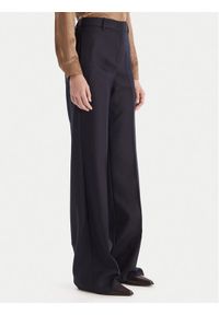 Marella Spodnie palazzo Renoir 2523136082 Granatowy Wide Leg. Kolor: niebieski. Materiał: wełna
