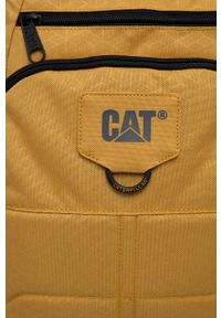 CATerpillar - Caterpillar plecak kolor żółty duży gładki. Kolor: żółty. Wzór: gładki #4