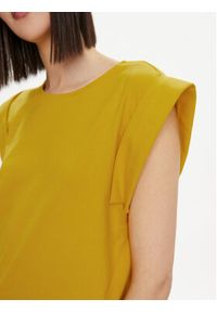 United Colors of Benetton - United Colors Of Benetton Bluzka 3BL0D1077 Żółty Regular Fit. Kolor: żółty. Materiał: bawełna #4