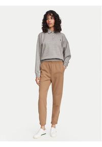 Lacoste Spodnie dresowe XF5268 Beżowy Regular Fit. Kolor: beżowy. Materiał: bawełna #4