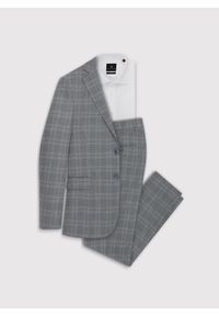 Pako Lorente - PAKO LORENTE – Szare spodnie garniturowe w kratkę. Okazja: na komunię. Kolor: szary. Materiał: wiskoza, poliester. Wzór: kratka. Styl: elegancki #4