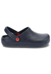 Big-Star - Niebieskie Klapki Big Star Wodoodporne Buty Damskie. Okazja: do domu, na co dzień. Kolor: niebieski. Materiał: materiał. Styl: sportowy, elegancki, klasyczny, casual, wakacyjny #3