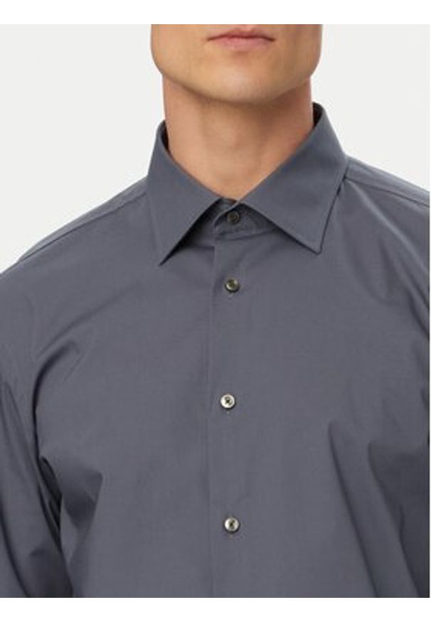 BOSS Koszula H-Hank-Kent-C1-214 50469345 Niebieski Slim Fit. Typ kołnierza: kołnierzyk klasyczny. Kolor: niebieski. Materiał: bawełna