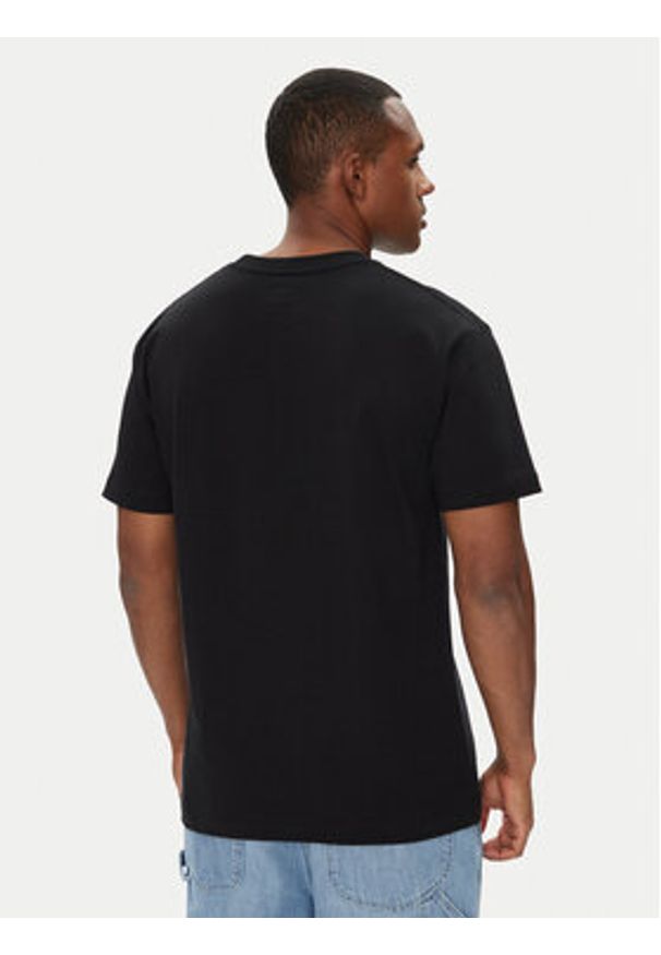 DC Shoes T-Shirt ADYKT03246 Czarny Regular Fit. Kolor: czarny. Materiał: bawełna