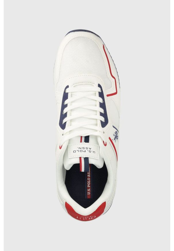 U.S. Polo Assn. sneakersy kolor biały. Nosek buta: okrągły. Zapięcie: sznurówki. Kolor: biały. Materiał: guma
