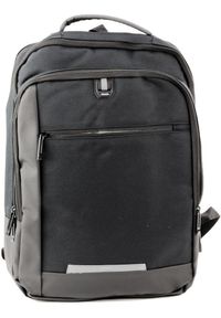 Lean - Plecak Biznesowy USB Kieszeń Na Laptopa Czarny 16L 45cm LEAN. Kolor: czarny. Styl: biznesowy