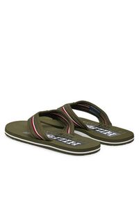 TOMMY HILFIGER - Tommy Hilfiger Japonki Corporate Hilfiger Beach FM0FM05436 Czerwony. Kolor: czerwony, brązowy. Materiał: materiał #4