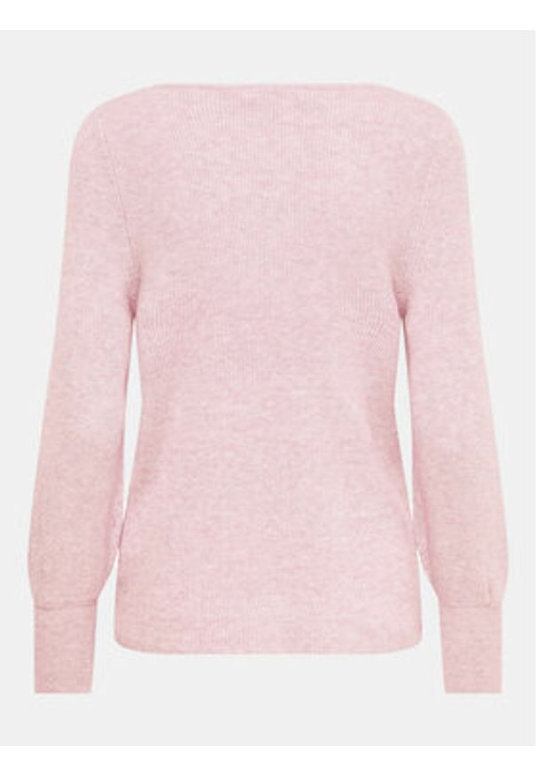 only - ONLY Sweter Atia 15230147 Czerwony Regular Fit. Kolor: czerwony. Materiał: wiskoza