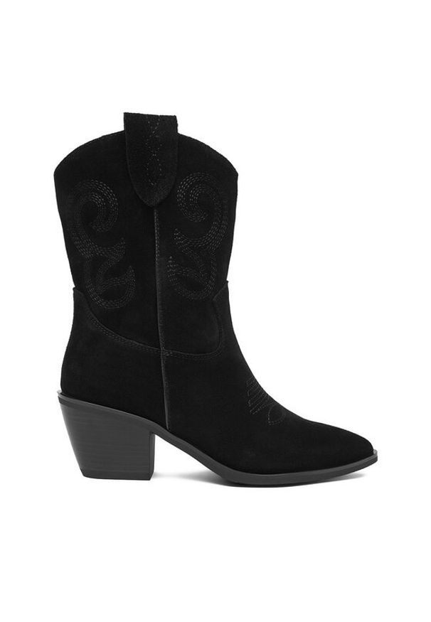 Badura Kowbojki C-ANA-DX01381-12 Czarny. Kolor: czarny. Materiał: zamsz, skóra