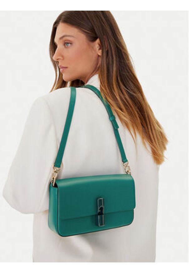 Furla Torebka Iride WB01826 ARE000 CN JD000 9001 Zielony. Kolor: zielony. Materiał: skórzane