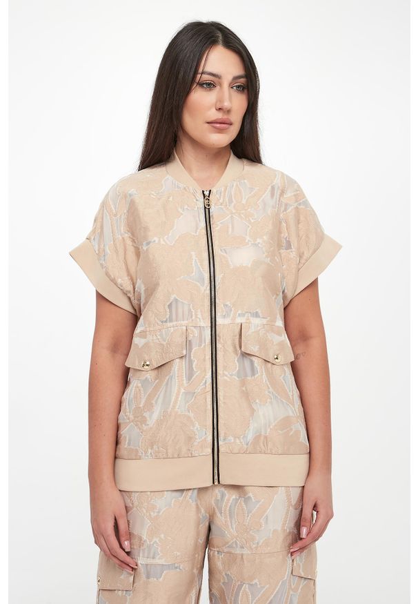 Liu Jo - Kamizelka damska żakardowa LIU JO. Materiał: żakard