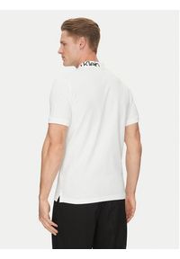 Calvin Klein Polo K10K114474 Biały Regular Fit. Typ kołnierza: polo. Kolor: biały. Materiał: bawełna #2
