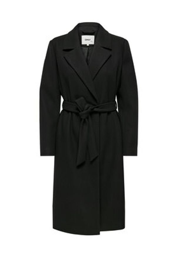 only - ONLY Płaszcz przejściowy Alvilda 15314362 Czarny Regular Fit. Kolor: czarny. Materiał: syntetyk