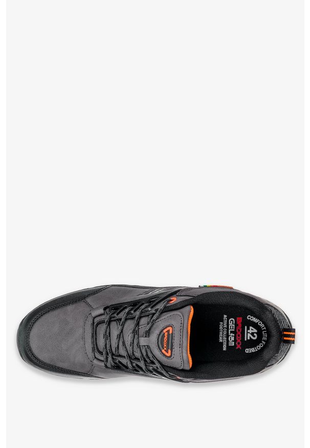Badoxx - Szare buty trekkingowe sznurowane badoxx mxc8229. Kolor: brązowy