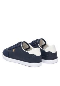 TOMMY HILFIGER - Tommy Hilfiger Sneakersy Th Chic Low Vulc FW0FW09391 Granatowy. Kolor: niebieski. Materiał: skóra #4
