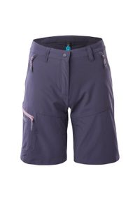 Elbrus - Shorty Damskie Cecilia. Kolor: niebieski, szary, wielokolorowy, fioletowy. Sport: turystyka piesza #1