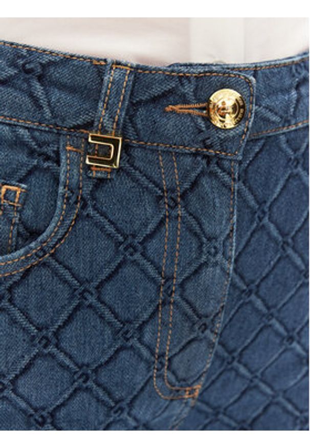 Elisabetta Franchi Jeansy PJ-95N-51E2-V400 Granatowy Regular Fit. Kolor: niebieski