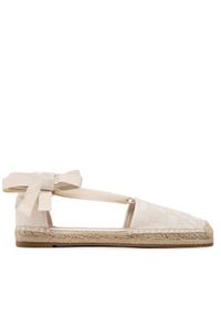 TOMMY HILFIGER - Tommy Hilfiger Espadryle Closed Toe Espadrille Monogram W FW0FW07253 Écru. Materiał: materiał #1