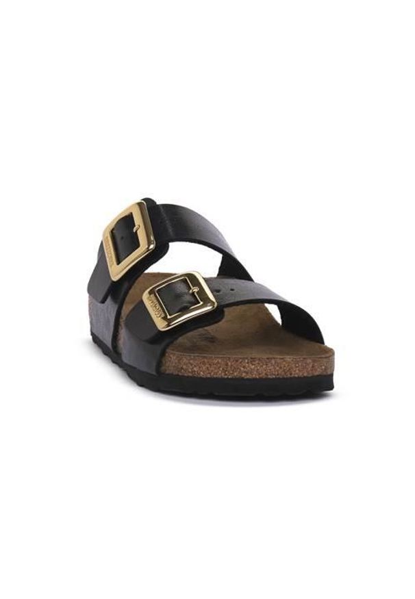 Klapki damskie Birkenstock Sydney. Kolor: czarny. Materiał: materiał, syntetyk