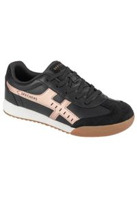 skechers - Buty do chodzenia damskie Skechers Zinger Metallic Roads. Zapięcie: sznurówki. Kolor: czarny. Materiał: zamsz, materiał, syntetyk. Szerokość cholewki: normalna. Sport: turystyka piesza
