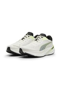 Puma - Męskie buty do biegania Magnify NITRO™ 2 PUMA. Zapięcie: sznurówki. Kolor: żółty, wielokolorowy, szary. Materiał: materiał, syntetyk, tkanina. Szerokość cholewki: normalna