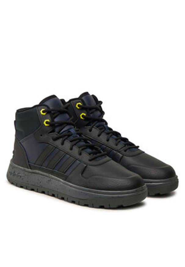 Adidas - adidas Sneakersy H04464 Brązowy. Kolor: czarny. Materiał: skóra